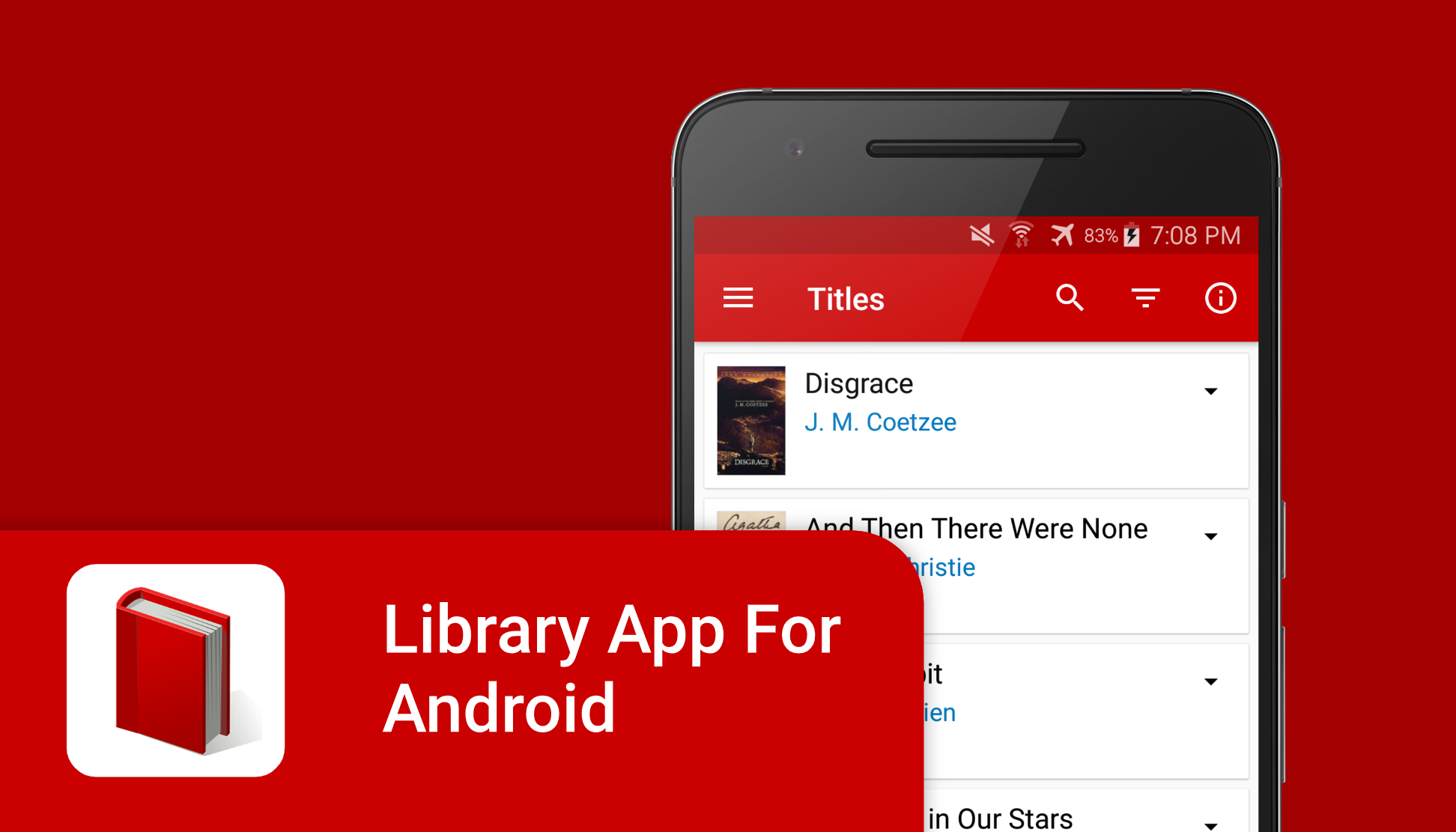 Library App interface from the legacy portfolio
